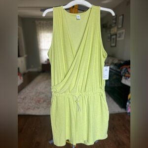 Old Navy Lime Green Sleeveless Romper